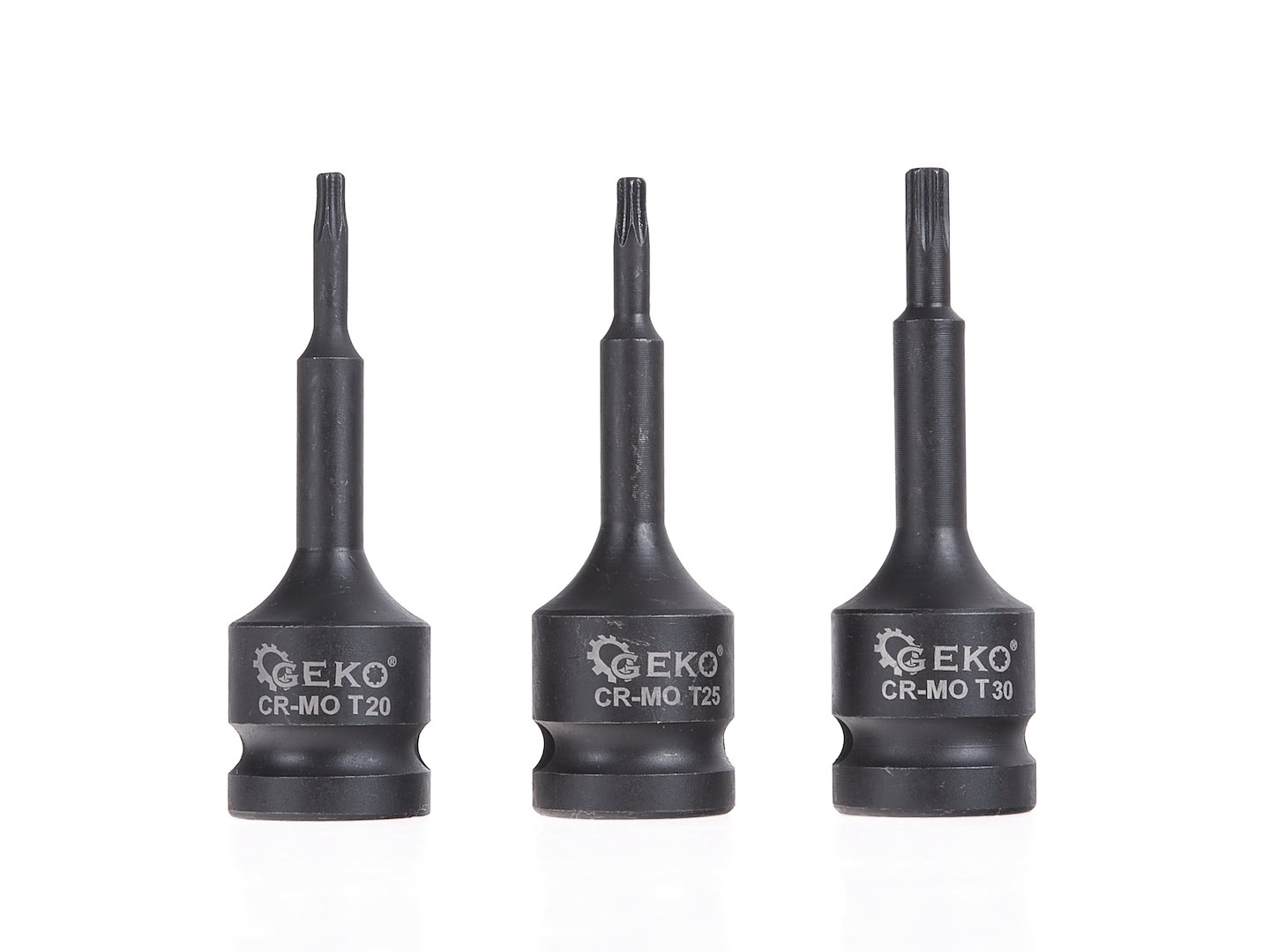 Набір ударних насадок Torx Geko G10526 9 шт T20-T70 CR-MO - Зображення 5