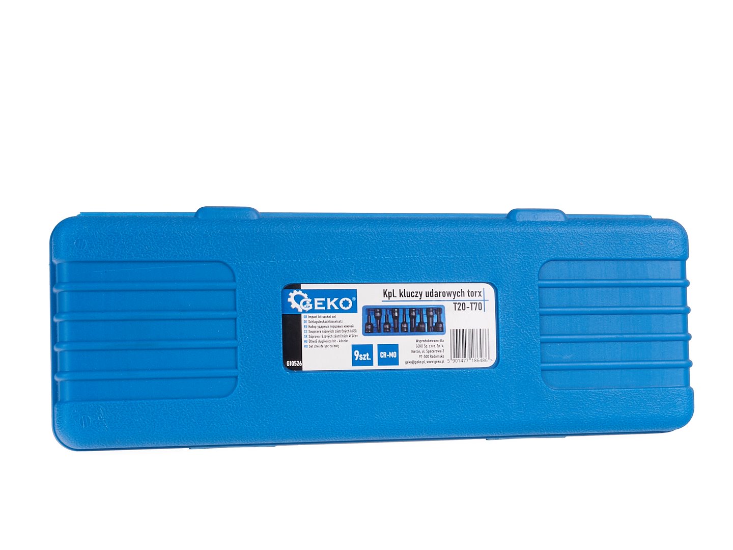 Набір ударних насадок Torx Geko G10526 9 шт T20-T70 CR-MO - Зображення 4
