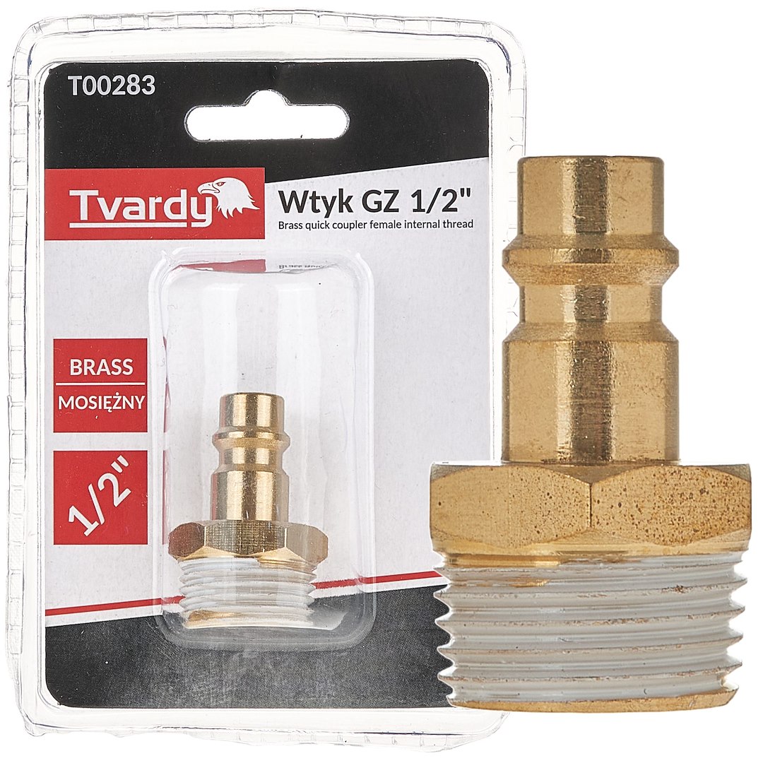 Латунна заглушка GZ 1/4,1/2 "папа" Tvardy T00281 - Зображення 4