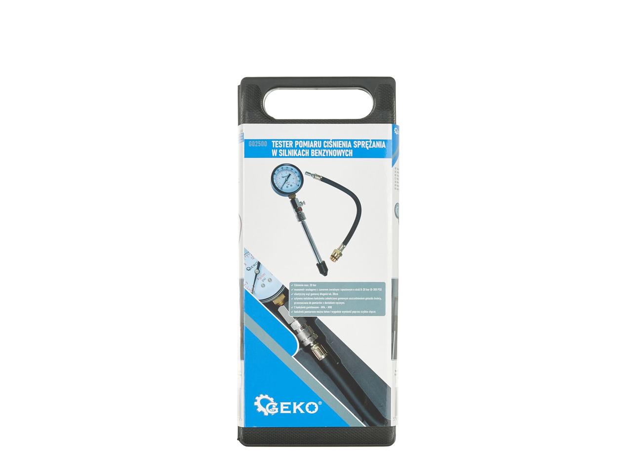 Компресометр GEKO G02500 бензиновий 0–20 бар тестер - Зображення 6