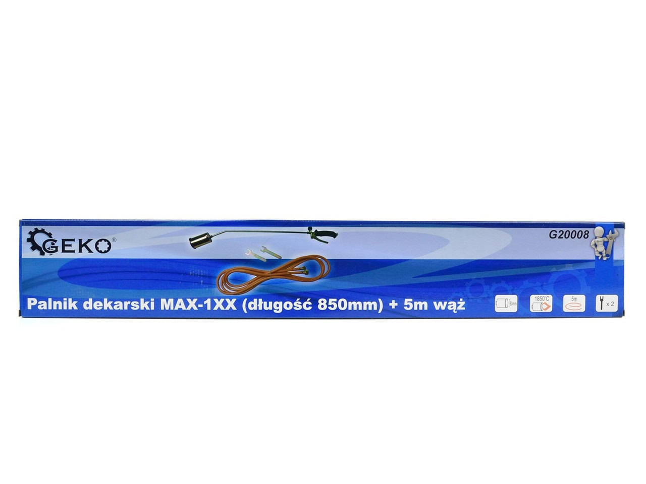 Газовий пальник GEKO G20008 МАХ 850мм + 5м шланг - Зображення 6
