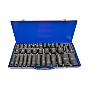 Довгі та короткі ударні головки 1/2" 8-32 мм 35 шт. Falon-Tech